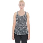 Black and white Abstract expressive print Piece Up Tank Top