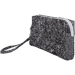 Black and white Abstract expressive print Wristlet Pouch Bag (Small)