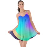 Circle Colorful Rainbow Spectrum Button Gradient Love the Sun Cover Up