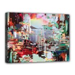 Digital Computer Technology Office Information Modern Media Web Connection Art Creatively Colorful C Canvas 16  x 12  (Stretched)