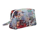 Digital Computer Technology Office Information Modern Media Web Connection Art Creatively Colorful C Wristlet Pouch Bag (Medium)