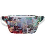 Digital Computer Technology Office Information Modern Media Web Connection Art Creatively Colorful C Waist Bag 