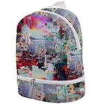 Digital Computer Technology Office Information Modern Media Web Connection Art Creatively Colorful C Zip Bottom Backpack