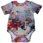 Digital Computer Technology Office Information Modern Media Web Connection Art Creatively Colorful C Baby Short Sleeve Bodysuit