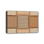 Wooden Wickerwork Texture Square Pattern Mini Canvas 6  x 4  (Stretched)