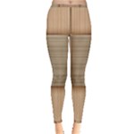 Wooden Wickerwork Texture Square Pattern Inside Out Leggings