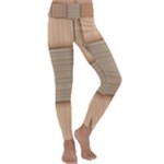 Wooden Wickerwork Texture Square Pattern Kids  Lightweight Velour Classic Yoga Leggings
