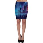 Digital Art Artwork Illustration Vector Buiding City Bodycon Skirt