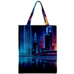 Digital Art Artwork Illustration Vector Buiding City Zipper Classic Tote Bag