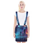 Digital Art Artwork Illustration Vector Buiding City Braces Suspender Skirt