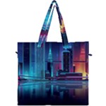 Digital Art Artwork Illustration Vector Buiding City Canvas Travel Bag