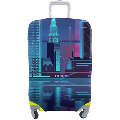 Digital Art Artwork Illustration Vector Buiding City Luggage Cover (Large) from UrbanLoad.com