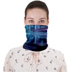 Digital Art Artwork Illustration Vector Buiding City Face Covering Bandana (Adult)