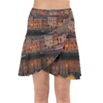 Old Port Of Maasslui Netherlands Wrap Front Skirt