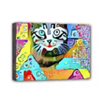Kitten Cat Pet Animal Adorable Fluffy Cute Kitty Mini Canvas 7  x 5  (Stretched)