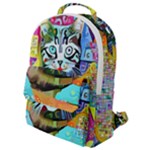Kitten Cat Pet Animal Adorable Fluffy Cute Kitty Flap Pocket Backpack (Small)
