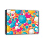 Circles Art Seamless Repeat Bright Colors Colorful Mini Canvas 7  x 5  (Stretched)