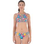 Circles Art Seamless Repeat Bright Colors Colorful Perfectly Cut Out Bikini Set