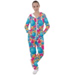 Circles Art Seamless Repeat Bright Colors Colorful Women s Tracksuit