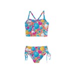 Circles Art Seamless Repeat Bright Colors Colorful Girls  Tankini Swimsuit