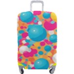 Circles Art Seamless Repeat Bright Colors Colorful Luggage Cover (Large)
