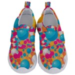 Circles Art Seamless Repeat Bright Colors Colorful Kids  Velcro No Lace Shoes