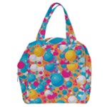 Circles Art Seamless Repeat Bright Colors Colorful Boxy Hand Bag