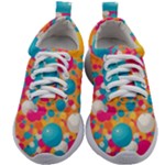 Circles Art Seamless Repeat Bright Colors Colorful Kids Athletic Shoes