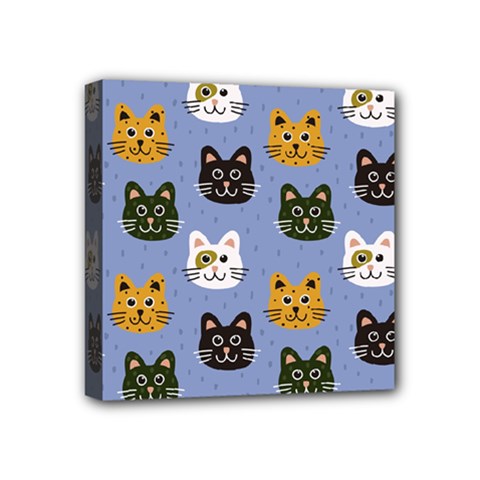 Cat Cat Background Animals Little Cat Pets Kittens Mini Canvas 4  x 4  (Stretched) from UrbanLoad.com
