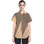 Abstract Texture, Retro Backgrounds Women s Short Sleeve Shirt