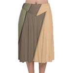 Abstract Texture, Retro Backgrounds Velvet Flared Midi Skirt