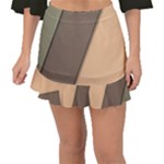 Abstract Texture, Retro Backgrounds Fishtail Mini Chiffon Skirt