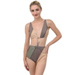 Abstract Texture, Retro Backgrounds Tied Up Two Piece Swimsuit