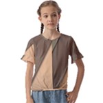 Abstract Texture, Retro Backgrounds Kids  Cuff Sleeve Scrunch Bottom T-Shirt