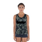 Camouflage, Pattern, Abstract, Background, Texture, Army Sport Tank Top 
