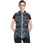 Camouflage, Pattern, Abstract, Background, Texture, Army Women s Puffer Vest