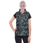 Camouflage, Pattern, Abstract, Background, Texture, Army Women s Button Up Vest