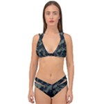 Camouflage, Pattern, Abstract, Background, Texture, Army Double Strap Halter Bikini Set