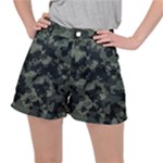 Camouflage, Pattern, Abstract, Background, Texture, Army Women s Ripstop Shorts