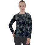 Camouflage, Pattern, Abstract, Background, Texture, Army Women s Long Sleeve Raglan T-Shirt