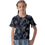 Camouflage, Pattern, Abstract, Background, Texture, Army Kids  Cuff Sleeve Scrunch Bottom T-Shirt