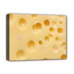 Cheese Texture, Yellow Cheese Background Deluxe Canvas 16  x 12  (Stretched) 