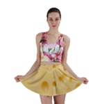Cheese Texture, Yellow Cheese Background Mini Skirt