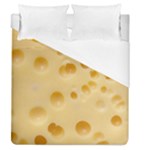 Cheese Texture, Yellow Cheese Background Duvet Cover (Queen Size)