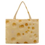 Cheese Texture, Yellow Cheese Background Zipper Medium Tote Bag