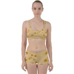 Cheese Texture, Yellow Cheese Background Perfect Fit Gym Set