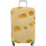 Cheese Texture, Yellow Cheese Background Luggage Cover (Large)