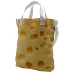 Cheese Texture, Yellow Cheese Background Canvas Messenger Bag