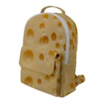 Cheese Texture, Yellow Cheese Background Flap Pocket Backpack (Large)
