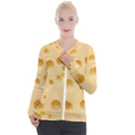 Cheese Texture, Yellow Cheese Background Casual Zip Up Jacket
